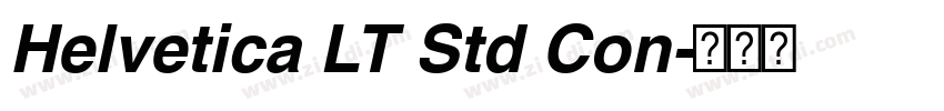 Helvetica LT Std Con字体转换